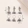 6Pcs Alloy Dreadlocks Beads PW-WG672F4-01-4