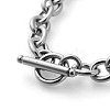 Tarnish Resistant 304 Stainless Steel Cable Chain Bracelets X-BJEW-G618-04P-3