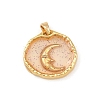 Transparent Epoxy Resin Brass Pendants LS-KK-B163-01G-05-1