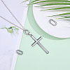 3Pcs 3 Styles 304 Stainless Steel Spring Gate Rings STAS-ME0003-74-4