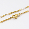 304 Stainless Steel Link Chain Necklace MAK-M007-G-1