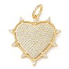 Brass Micro Pave Cubic Zirconia Pendants KK-U053-12G-1