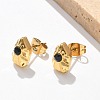 304 Stainless Steel Stud Earrings EJEW-F361-08G-4