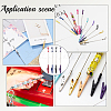 4Pcs 4 Colors Alloy Bracelet Tool Jewelry Helper Beadable Alligator Clip AJEW-SP0001-71B-5
