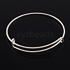 Adjustable Iron Expandable Bangle Making BJEW-YW0001-03RG-1