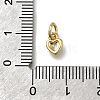 Brass Micro Pave Clear Cubic Zirconia Pendants ZIRC-I070-022G-3