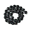 Natrual Black Jade Beads Strands G-B094-A24-01-4