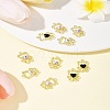 10Pcs Alloy with Rhinestone Pendants ALRI-FS0001-07-10