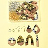 DIY Opaque Resin & Walnut Wood Earring Making Kits DIY-FS0007-84-8