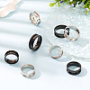  12Pcs 6 Styles 201 Stainless Steel Grooved Finger Ring Settings RJEW-TA0001-04EB-4