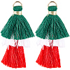 Polycotton Tassel Pendants FIND-WH20032-74-7