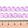 Transparent Glass Beads Strand GLAA-F112-01B-3