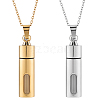 2Pcs 304 Stainless Steel Perfume Bottle Pendants DIY-WR0005-50-1
