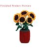 DIY Sunflower Planter Display Decoration Crochet Kit PW-WG38512-01-4
