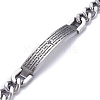 Tarnish Resistant Religion 304 Stainless Steel Cuban Link Chain Bracelets BJEW-P263-H01-P-2