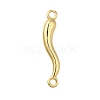 Brass Horn of Plenty Connector Charms KK-V002-20G-1