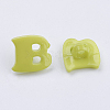 Acrylic Shank Buttons X-BUTT-E029-03-2