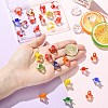 30Pcs 3D Transparent Glass Beads GLAA-CJ0003-05-4