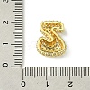 Rack Plating Brass Clear Cubic Zirconia Pendants KK-S378-01G-Z-3