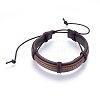 Leather Cord Bracelets BJEW-F347-09A-1