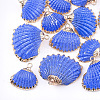 Spray Paint & Electroplate Sea Shell Pendants SSHEL-S262-08-3