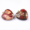 Assembled Bronzite and Imperial Jasper Pendants X-G-T111-04D-2