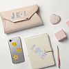 12 Sheets 2 Colors Paper Self-Adhesive Stickers DIY-GA0009-64-4