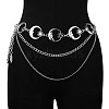 Alloy Moon Link 3 Layer Waist Chains for Women WGF4895-08-1