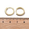 Brass Micro Pave Cubic Zirconia Huggie Hoop Earrings EJEW-L231-41G-3