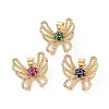 Brass Micro Pave Cubic Zirconia Pendants ZIRC-I063-43G-1