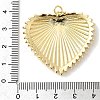 Heart Charms Brass Pendants KK-H529-62C-G-3