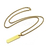 PVD Vacuum Plating 201 Stainless Steel Pendant Necklaces for Man NJEW-Q336-03E-G-3