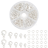 110Pcs 5 Styles Zinc Alloy Lobster Claw Clasps FIND-ME0001-79S-1