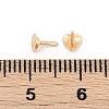 Heart Brass Head Pins KK-U051-02G-01-4