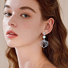 30Pcs 3 Styles Clear Cubic Zirconia Stud Earring Findings EJEW-BBC0001-28-5