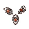 Synthetic Goldstone Retro Finger Rings RJEW-B067-02R-22-1