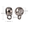 Tibetan Style Alloy Tube Bails LS-TIBEP-LFH251Y-B-FF-4