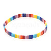 Rainbow Bohemian Style Glass Beads Stretch Bracelets RM1844-30-1