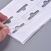 Transparent PVC Self Adhesive Hang Tabs X-CDIS-L006-01-3