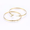 304 Stainless Steel Hoop Earrings EJEW-P162-01G-03-2