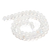 Natural Rainbow Moonstone Round Bead Strands G-M263-D-02A-2