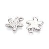 304 Stainless Steel Starfish Charms STAS-T067-52P-2