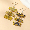 Chic Word HAPPY NEW YEAR Acrylic Dangle Earrings GJ7025-2-3