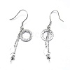 925 Sterling Silver Dangle Earring Findings STER-L057-054P-2