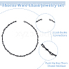 FIBLOOM 4Pcs 4 Styles Alloy Thornlet Link Chain Bracelets & Necklaces BJEW-FI0001-77-4