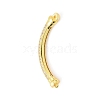 Eco-friendly Rack Plating Brass Micro Pave Clear Cubic Zirconia Connector Charms KK-F843-03G-2