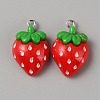 Opaque Resin Fruit Pendants RESI-CJC0015-22-1