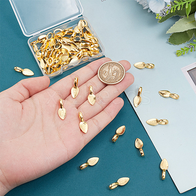 50Pcs Alloy Glue-on Flat Pad Bails FIND-PH0020-14-1