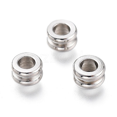 202 Stainless Steel European Bead Cores X-STAS-M282-02P-1