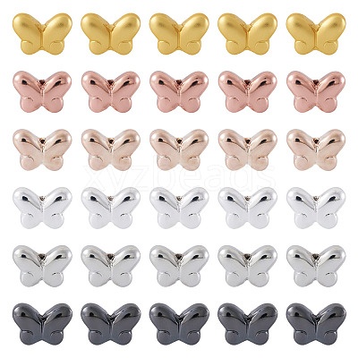 90Pcs 6 Colors Electroplate Glass Beads EGLA-TA0013-29-1